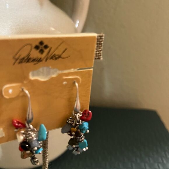 Patricia Nash Southwestern Multi Colored Beaded Earrings #PNER - Picture 4 of 5